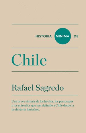 HISTORIA MÍNIMA DE CHILE (ESQUINA SUPERIOR DE LA CONTAPORTADA LIGERAMENTE DOBLADA)
