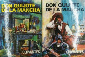 DON QUIJOTE DE LA MANCHA I Y II (TAPA DURA) (TOMO I CORTE EN LA GUARDA DELANTERA)