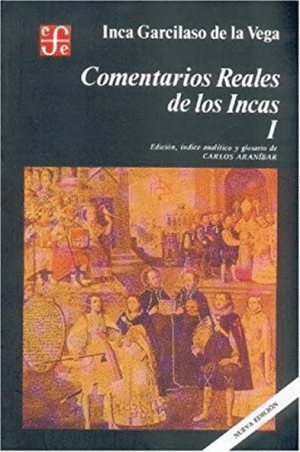 COMENTARIOS REALES DE LOS INCAS I (MARCAS EN LOS BORDES DE LA CUBIERTA)